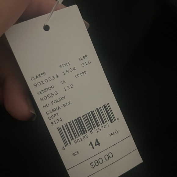 NEW WITH TAGS Black Tie Skirt​ - Picture 3 of 5